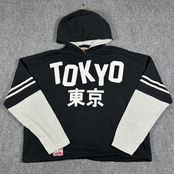 BrandMakers Other - Ikigai Authentic Brand Makers Tokyo Japan Embroidered Black Hoodie Mens XXL#2509